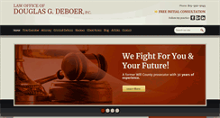 Desktop Screenshot of deboerlaw.com