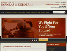 Tablet Screenshot of deboerlaw.com